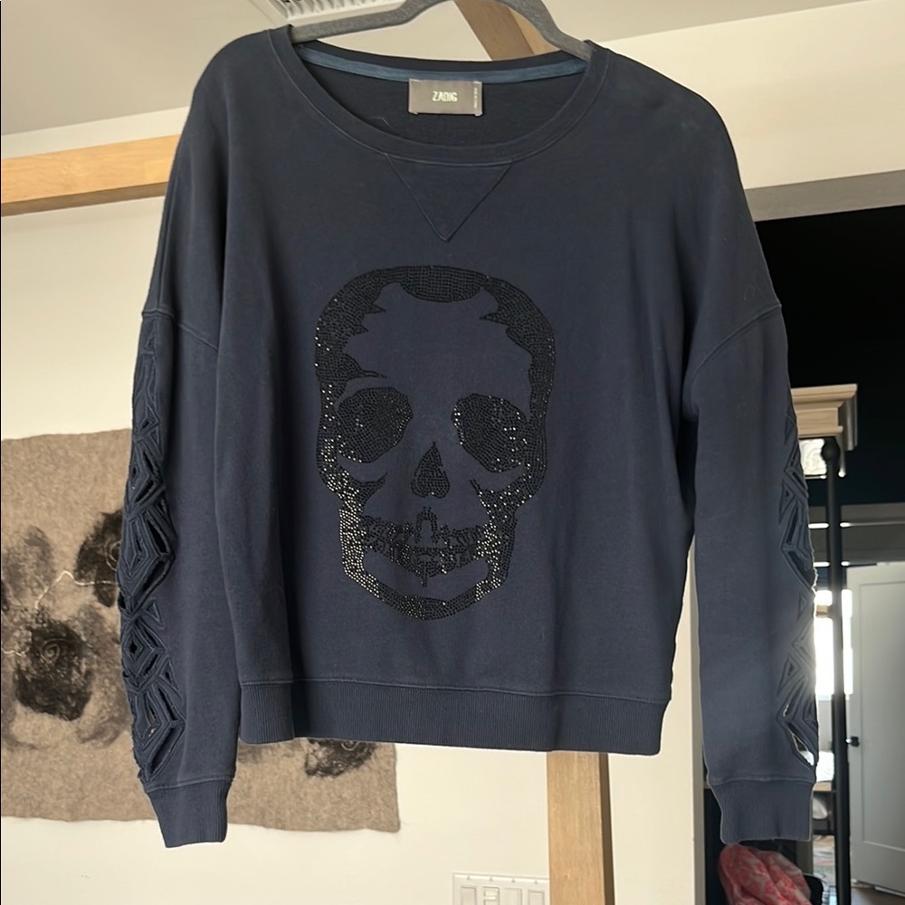 Zadig & Voltaire Navy Skull Sweater